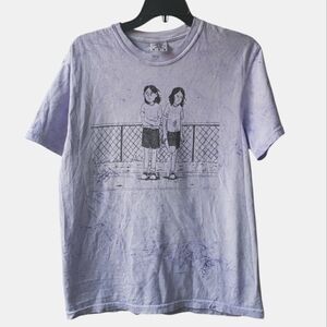 Tegan And Sara T Shirt Junior High Book Tie Dye Canada Indie Pop Music Size M